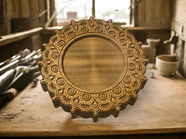 Mandalastempel aus Hartholz